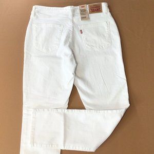 Levi’s Jeans Skinny Denim White Mid-rise NEW
